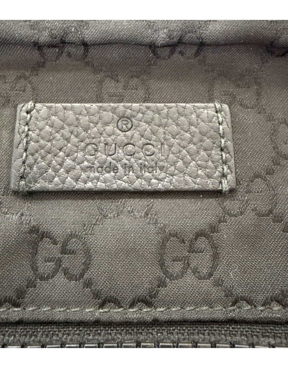Gucci Black Nylon Monogram Crossbody Messenger Bag - Picture 7 of 7